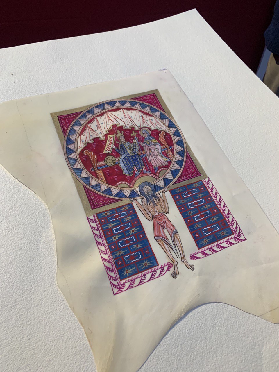 Una de las estampas del libro Fueros de León.