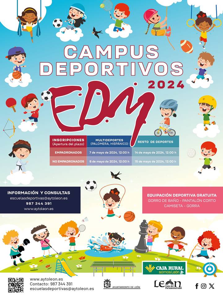 Cartel Campus Deportivos 2024. Logo Caja Rural.jpg